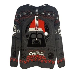 Star Wars Ugly Christmas Sweater Men's Size Medium Darth Vader